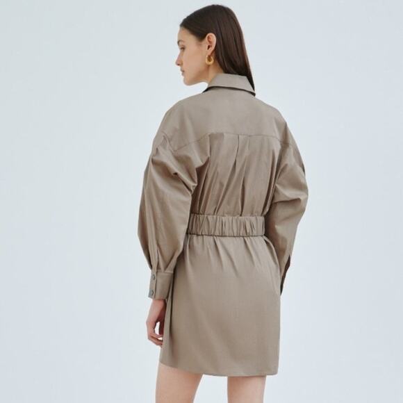 NWT C/MEO COLLECTIVE ENTAIL DRESS SAGE- 4 - Picture 8 of 12